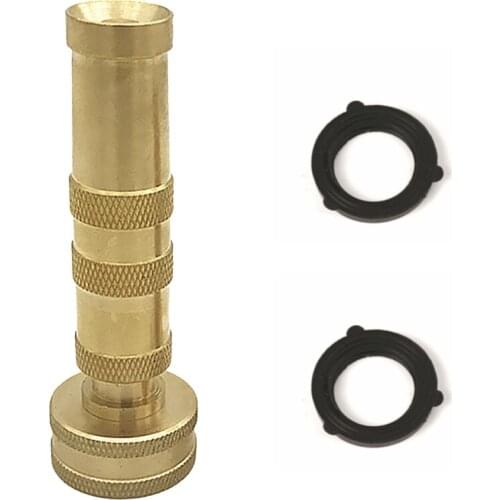 Hose Sprayer Twist Water Nozzle Head Garden Tool Solid With 10 Rubber Washers Watering Flowers Adjustable Brass Heavy Duty