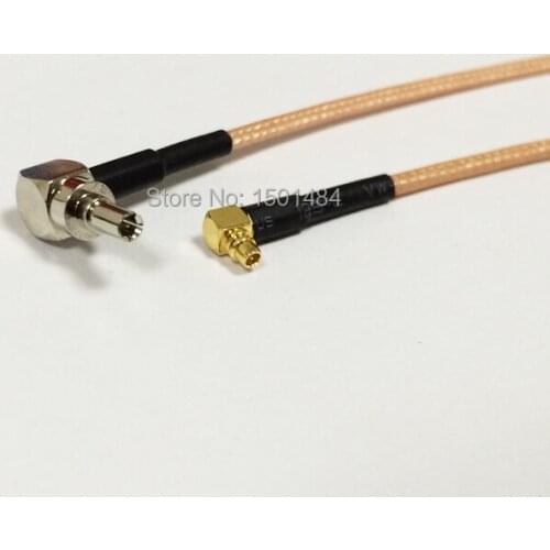 New MMCX Male Plug Right Angle Connector Switch CRC9 Right Angle Convertor RG316 Wholesale Fast Ship 15CM 6"Adapter