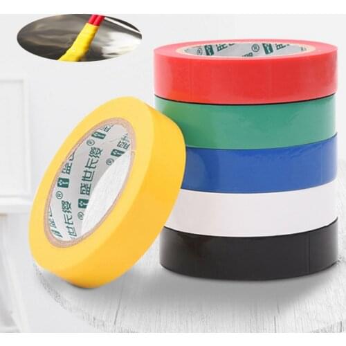 10M/15M Wire Flame Retardant Electrical Insulation Tape 600V High Voltage PVC Tape Waterproof Self-adhesive Electrician Tape