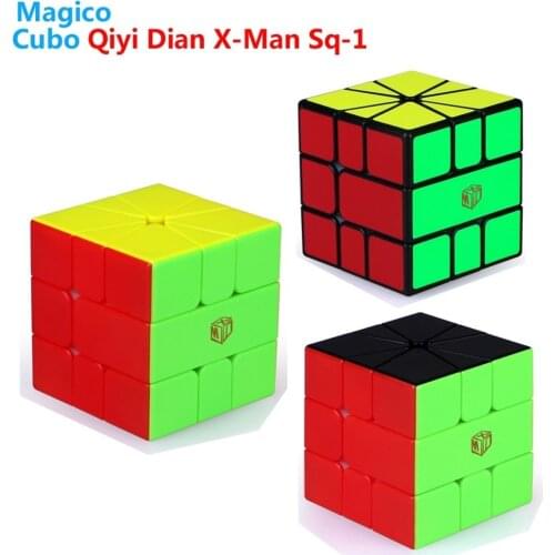 Qiyi X-MD SQ1 V2 M X-Man 3x3 Sq-1 Desig Magnetic XMD Magic Cubes Educational Games for Kids Stress Reliever Toys Cubo Magico
