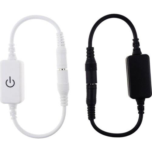 Touch LED dimmer DC12V-24V/4A Black or White for Single color Led strip 1pcs touch switch on/off dimmer