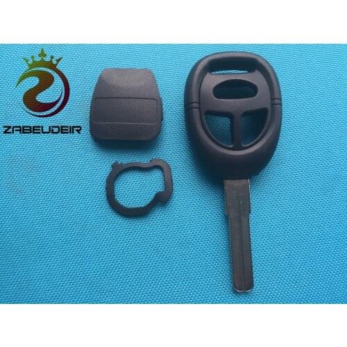 1Pcs Of New Replacements Key Shell Fob Cover For SAAB 9-3 9-5 3 Button Remote FOB Case With Blank Blade WT4 Uncut No Logo Parts