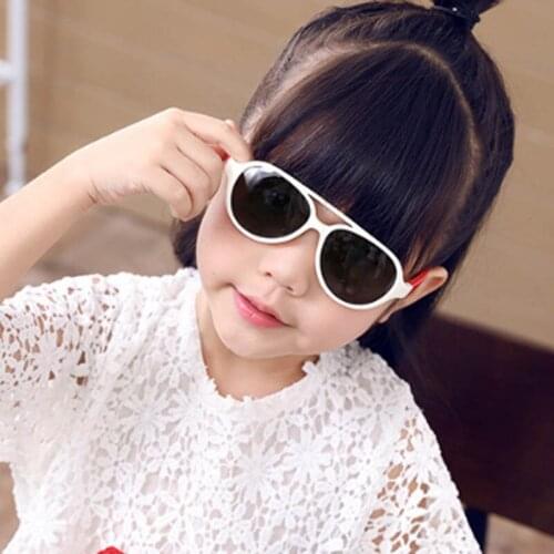 Q Boy Girls Sun Glasses Infant Oculos Kids Cute 1 Pair Sunglasses Polarized Flexible Child Supplies New Fashion De sol UV400 Q
