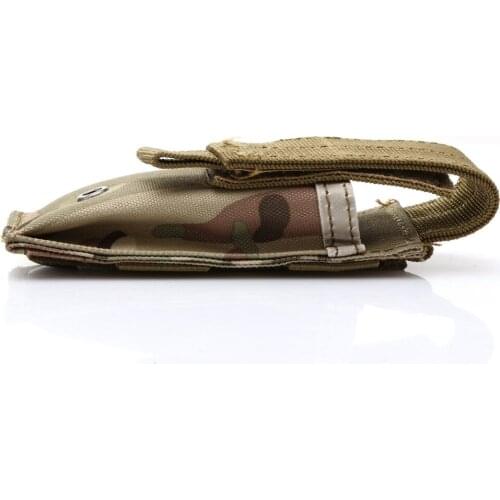 Tactical Single Pistol Magazine Pouch Military Molle Pouch Knife Flashlight Sheath Pouch Hunting Camo Bags