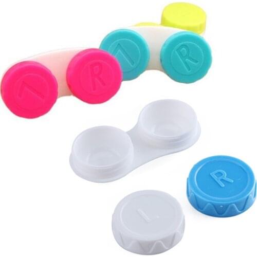 1 Pc Glasses Cosmetic Contact Lenses Box Contact Lens Case for Eyes Travel Kit Holder Container Travel Accessaries