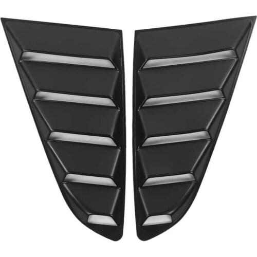 2pcs Auto Black Side Window Louver Windshield Sun Shade Cover Fit for Ford Mustang 2015-2020 Auto accessories