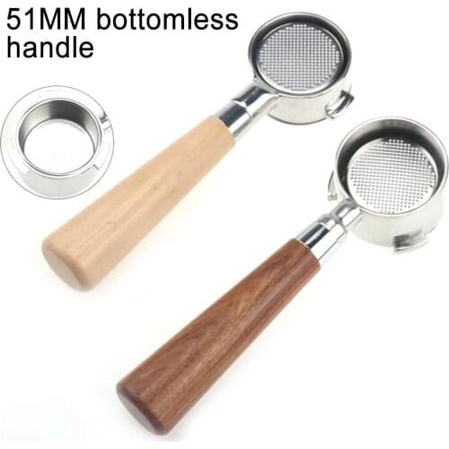 51mm Handle Bottomless Coffee Machine Portafilter Filter Basket for Delonghi EC680/685