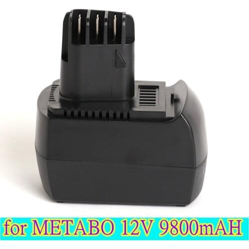 100% New 12V 9800mAh Ni-MH Replacement Power Tool Battery for METABO 6.02151.50 BZ12SP BS 12 SP, BSZ 12, BZ 12 SP, SSP 12, ULA96