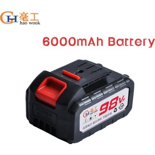 4000mAh/6000mAh work on 98VF/78VF Lithium-Ion series Cordless Dirll/Brushless Wrench/Screwdriver/Circular Saw/Jig Saw