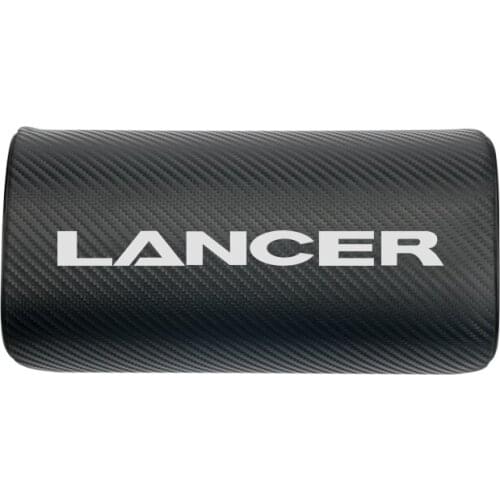 Car Styling for Mitsubishi Lancer car neck pillows both side pu leather single headrest cover 1PCS