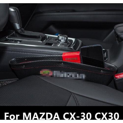 For MAZDA CX-30 CX30 Car Seat Crevice Storage Box Organizer Auto Gap Pocket Stowing Tidying For Phone Card Coin Case Accessories