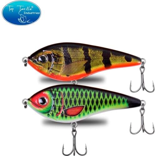 Jerkbait fishing lure for pike 120mm 62g slow sinking Jerkbait Fishing Lure Tinned Strenthen Hooks For Big Bass Musky Pike