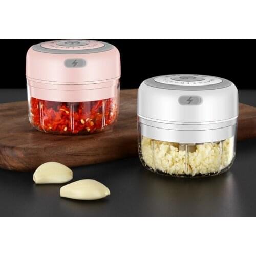 Electric Wireless Garlic Masher Sturdy Durable Mini Crusher Chopper USB Charging For Crushed Garlic Ginger Fresh Chili Gadgets