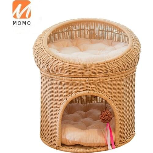 Cat Nest Closed Summer Double-Layer Cat House Kennel Four Seasons Universal Cat Pet Supplies Bed Villa High Quality and Durable