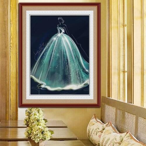 Round crystal Cross Stitch picture Diamond Embroidery Wedding Home Decor Diamond painting moasic christmas