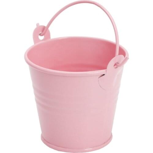 Mini Flower Pot Metal Barrel Plant Succulent Plant Flowerpot Home Office Decor