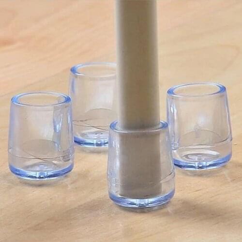 Pack of 4, Chair Leg Caps Silicone Floor Protector Round Furniture Table Feet Covers