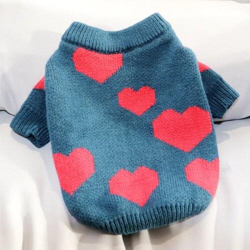 Cat Pet Dog Clothes Winter Dog Sweater Coat Knit Apparel Yorkshire Pomeranian Poodle Bichon Schnauzer Costume Dog Outfit Shirt