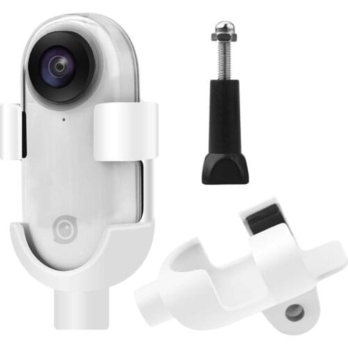 Plastic Adapter for Insta360 go Mount Bracket with 1/4 Screw Camera Interface Frame Silicone Case for Insta360 Accessories