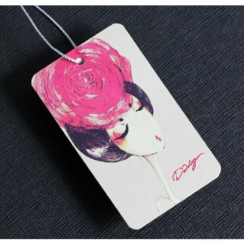 Custom shape luxury hair custom/customized logo brand name website printed/printing paper price hang swing tag/tags labels