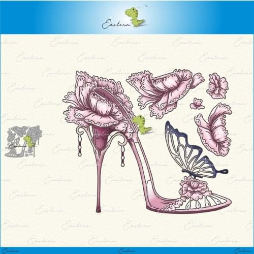 Carnation shoe mold Cutting Dies 2020 new dies DIY dies Scrapbooking Paper Making Craft die Matching color paper dies mould