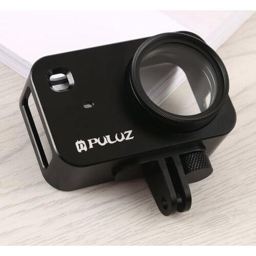 PULUZ Mijia 4K Mini Sport Cameras Accessory Aluminum for Xiaomi Mijia Camera Cage Mount&37mm UV Lens Alloy Protective Case