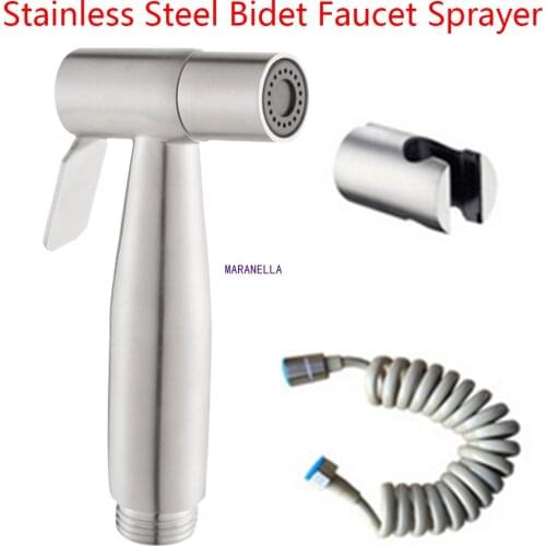 Handheld Toilet Bidet Sprayer Set Kit Stainless Steel Hand Bidet Faucet For Bathroom Hand Sprayer Shower Head Self Cleaning