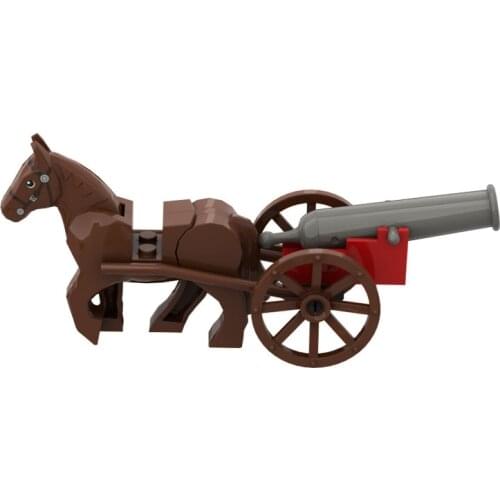 Cannon Gun Building Blocks 2527 84943 Kids Assembled Toys MOC Military Handmade Design Bricks ABS Plastic Compatible Major Brand