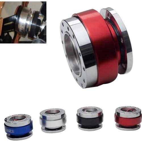 Universal Car Auto Quick Release Steering Wheel Snap Off Hub Adapter Boss Kit Aluminum 6 Hole