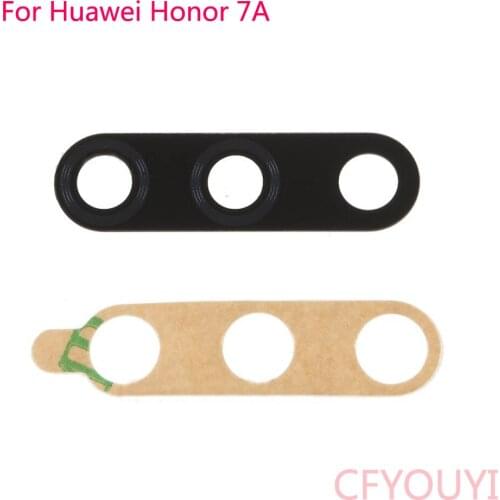 10pcs/lot For Huawei Honor 7A Back Camera Glass Lens Cover Part with 3M Adhesive Sticker For Huawei Enjoy 8/Honor 7C