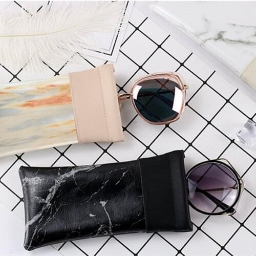 2020 Marble Pattern PU Leather Eyewear Bags Pouch Cases New Fashion Stone Sunglasses Bag Protector Eye Glasses Container Cover