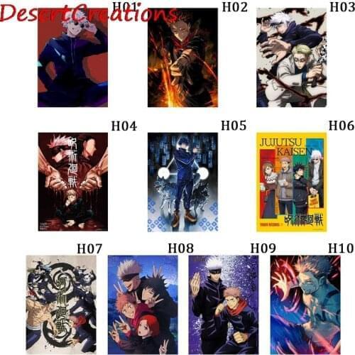 Anime Jujutsu Kaisen Satoru Painting Decor Wall Art Pictures Bedroom Study Home Living Room Decoration Prints Poster