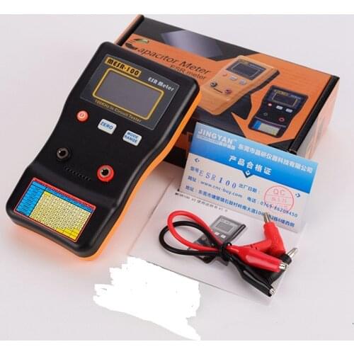 In Circuit AutoRange Capacitor ESR Low Ohm Meter 0.001 to 100.0R Accuracy Online Digital Capacitance Resistance Capacitor Tester