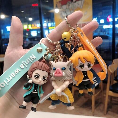 Japanese Animation Anime Cartoon Cute Personality Save Sister Ghost Blade Doll Glue Mens And Womens Key Chain Ring K20002