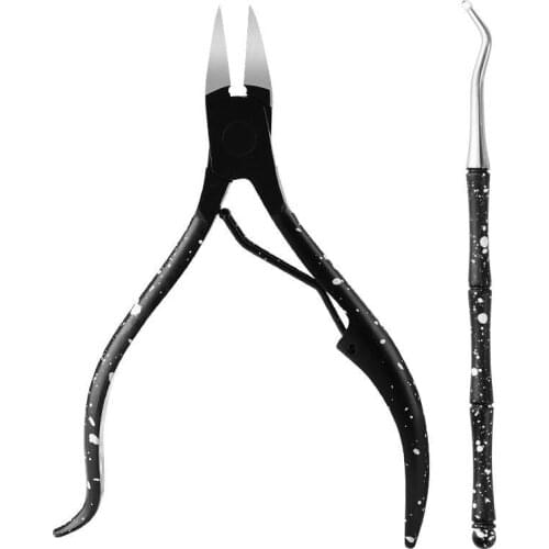 Black Toenail Ingrown Nail Art Cuticle Nipper Clipper Edge Cutter Manicure Scissor Plier Tool Pedicure Dead Skin Remover NT151
