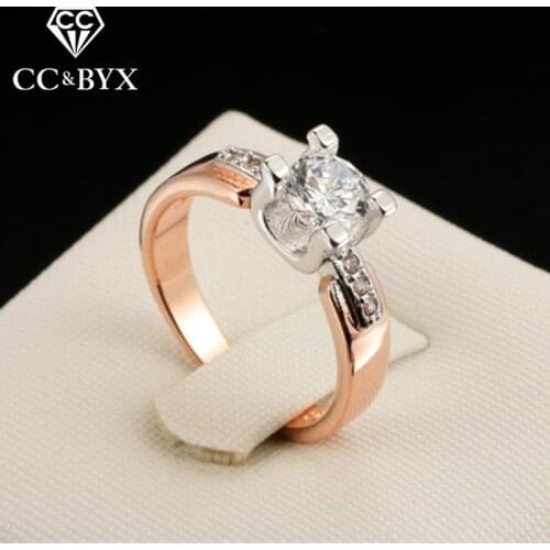 CC Jewelry Rings For Women Fashion Jewelry Classic Simple Design Bridal Wedding Engagement Ring Accessories Bijoux CC1094