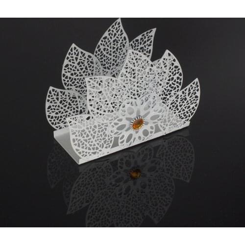 Metal Napkin Holder Paper Dispenser Tissue Rack Home Party Dining Table Decor