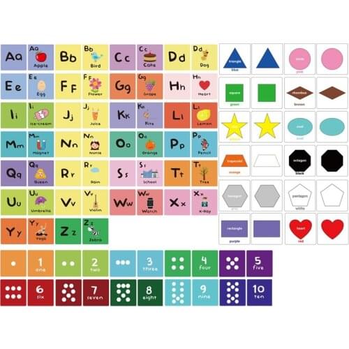 Baby Word Letter Color Number Early Childhood Education Cognitive Learning Card Kids Dice Game Card