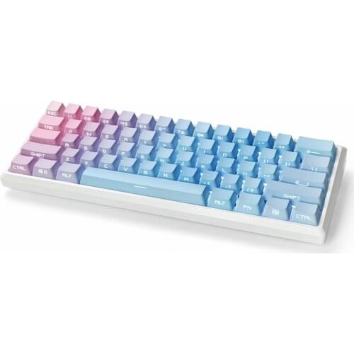 Blue Pink Gradient Design Keycaps For Cherry Mx Gateron Kailh Box TTC Switch Mechanical Keyboard OEM Profile Backlit PBT Key Cap