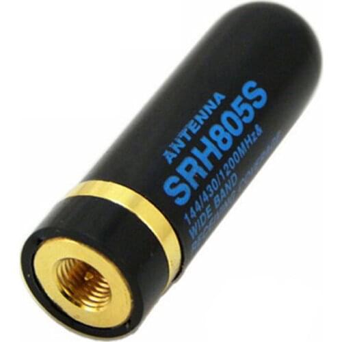 Quality SRH805S Dual Band UHF+VHF Antenna SMA Male for Baofeng UV3R UV100 LINTON LT6100 LT6188 YAESU/Vertex VX-6R radio