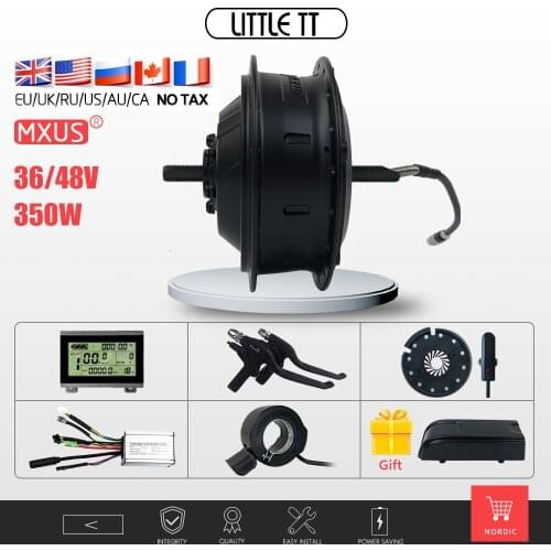 Electric bike conversion kit MXUS 15F 15R 15C Hub Motor 36V48V 350W with LED LCD display optional For Ebike Conversion Kit
