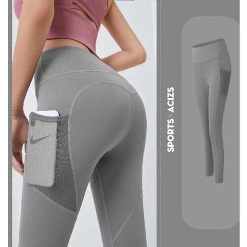 Ropubeauty S-2XL Fitness Yoga Pants Women With Pockets Seamless Leggings Women Gym Tights Tummy Control Jogging Sport Trousers