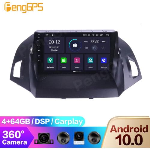 Multimedia DVD Player for Ford Kuga/Escape 2012-2019 Android Radio GPS Navigation Carplay Touch Screen Headunit 360 Camera 4+64G