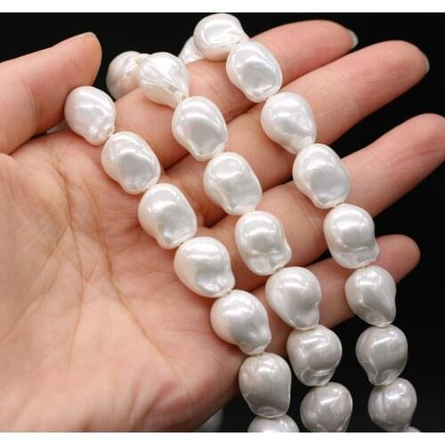 Natural Shell White Pearl Pentagram Beads Baroque for Jewelry Making Necklaces Bracelet Accessories Gift for Women