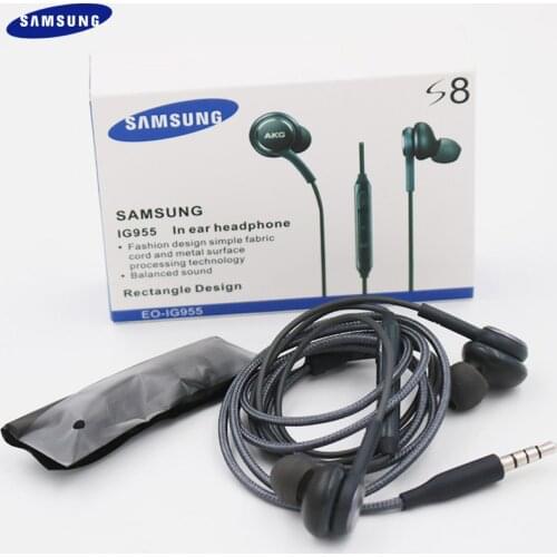 Samsung AKG Earphones IG955 3.5mm In-ear Wired Mic Volume Control Headset for Galaxy S10 S9 S8 S7 S6 huawei xiaomi Smartphones
