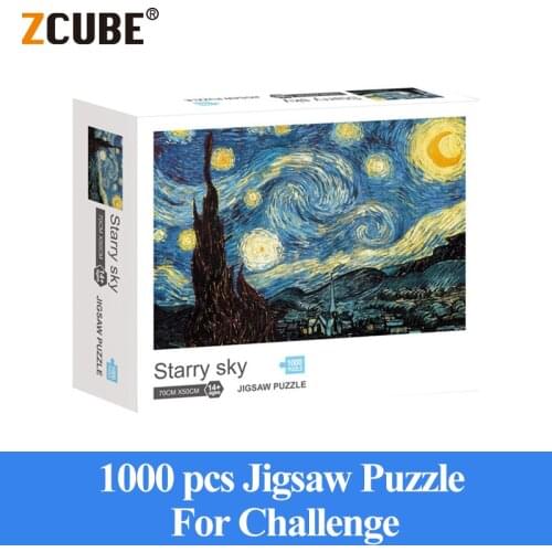 ZCub jigsaw puzzles 1000 pieces wooden Assembling picture Landscape puzzles toys for adults childrens kids games educational Toy