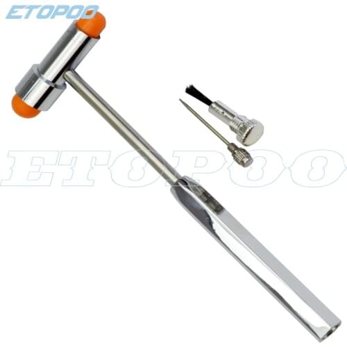 Drop shipping Multifunction Neurological Reflex Hammer Percussor with brush and pin promotional diagnostic hammer