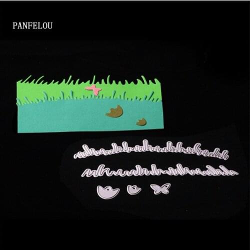 PANFELOU Metal craft The lawnt paper die cutting dies for Scrapbooking/DIY Easter wedding Easter cards