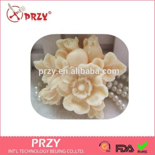 Pomegranate flowers DIY Silicone soap mold handmade soap molds silica gel moulds candle mould cake decorations baking tools