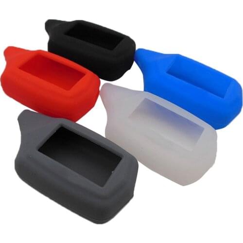 5 Colors Starline C9 C6 C4 Keychain Silicone Case for Starline Car Alarm C9 C6 C4 LCD Remote Controller KeyChain Transmitter